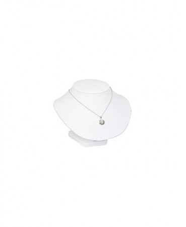 Necklace Bust Low Profile-White (7 1/2 x 6 x 5 1/2") DP50.902-01