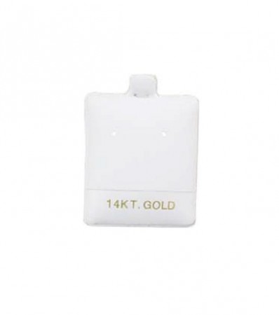White Puff Pads - 14K Gold (100) (2 Hole) DP99.956-01