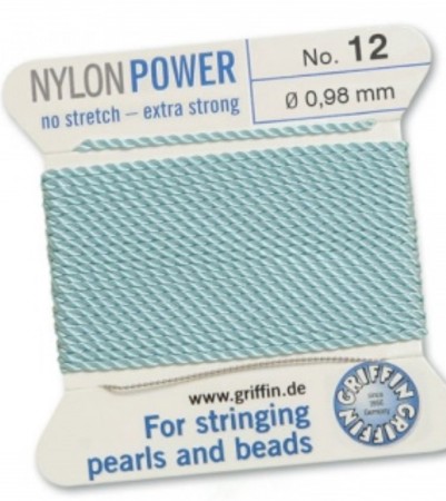 Nylon Bead Cord Turquoise #12 NY05-1262