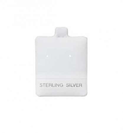 White Puff Pads - Sterling Silver (100) (2 Hole) DP99.930-01