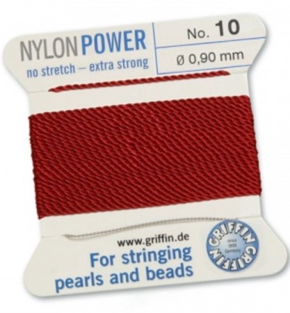 Nylon Bead Cord Garnet #10 NY05-1022