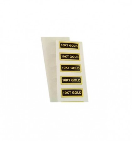 420 Foil Labels-'14K Gold' (7/8" x 5mm) DP99.140