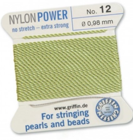 Nylon Bead Cord Jade #12 NY05-1250