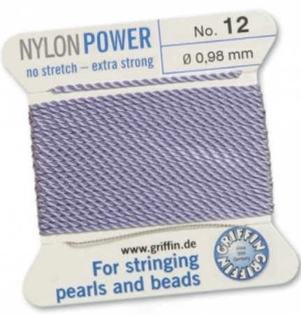 Nylon Bead Cord Lilac #12 NY05-1270