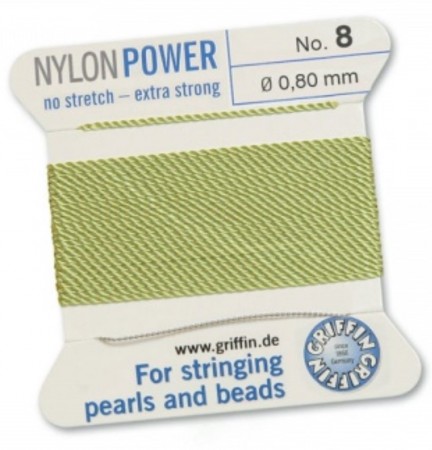 Nylon Bead Cord Jade #08 NY05-850