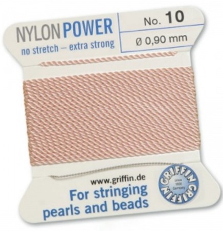 Nylon Bead Cord Pink #10 NY05-1016