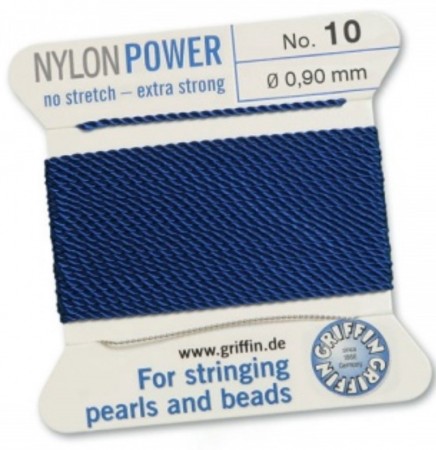 Nylon Bead Cord Dark Blue #10 NY05-1066