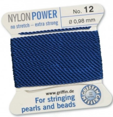 Nylon Bead Cord Dark Blue #12 NY05-1266