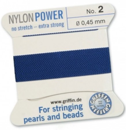Nylon Bead Cord Dark Blue #2 NY05-266
