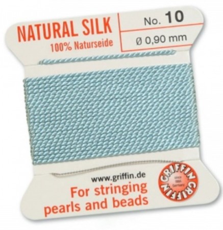 Silk Bead Cord Turquoise #10 SL05-1062