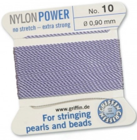 Nylon Bead Cord Lilac #10 NY05-1070
