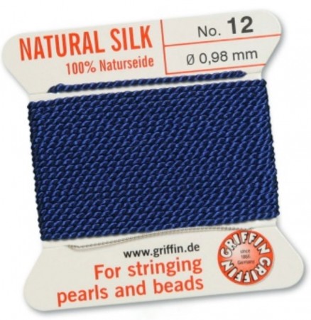 Silk Bead Cord Dark Blue #12 SL05-1266