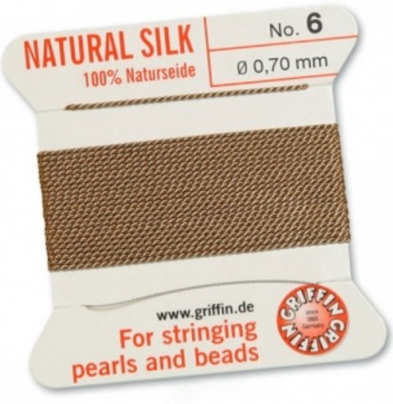 Silk Bead Cord Cornelian #6 SL05-684
