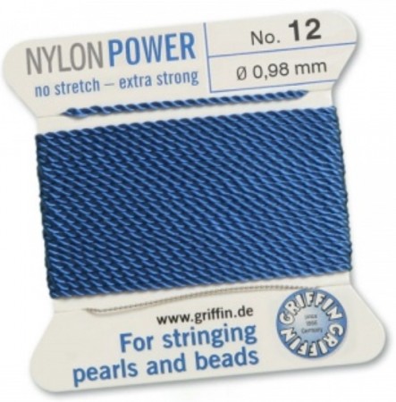 Nylon Bead Cord Blue #12 NY05-1264