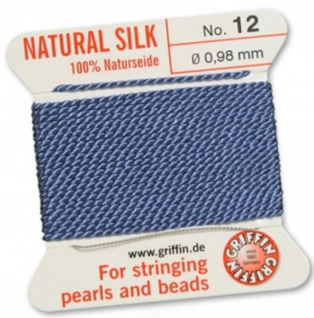 Silk Bead Cord Blue #12 SL05-1264