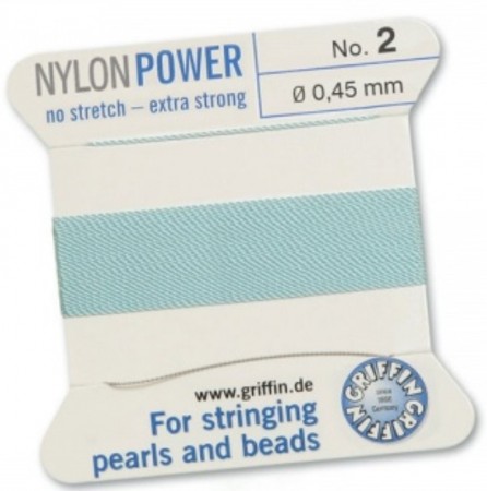 Nylon Bead Cord Turquoise #2 NY05-262