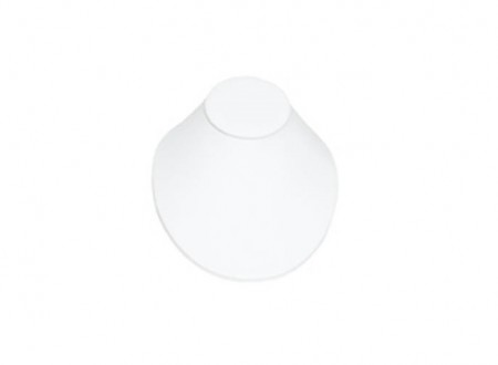 Necklace Bust Low Profile-White (6 1/2 x 7 1/2 x 4") DP50.834-01