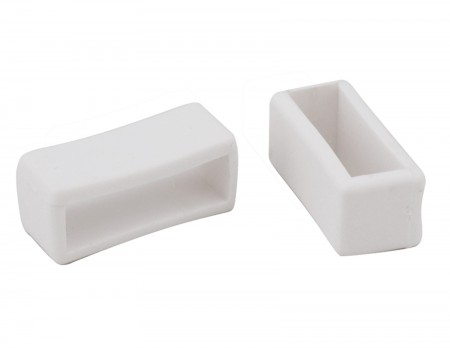 White PVC Strap Keepers 22mm (pk/5) WM10.301-22