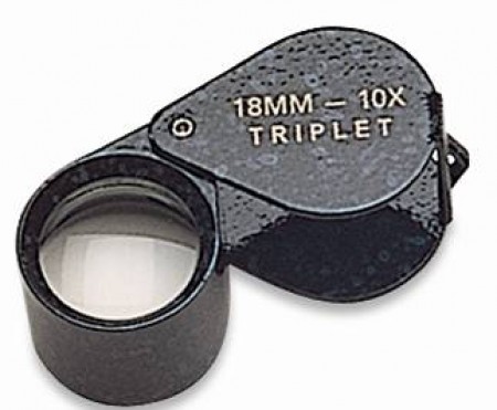 10X Loupe 18mm Oval Black Marble 290.0480