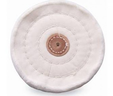 Stitched Muslin Buff w/Leather Center (6" x 60 ply) 170.2660
