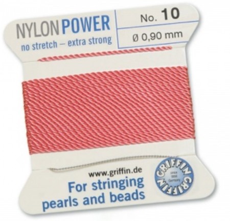 Nylon Bead Cord Dark Pink #10 NY05-1018