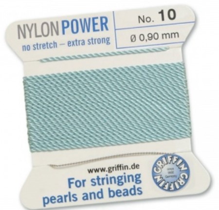 Nylon Bead Cord Turquoise #10 NY05-1062