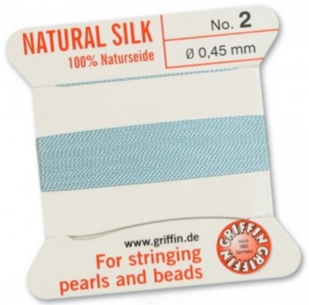 Silk Bead Cord Turquoise #2 SL05-262