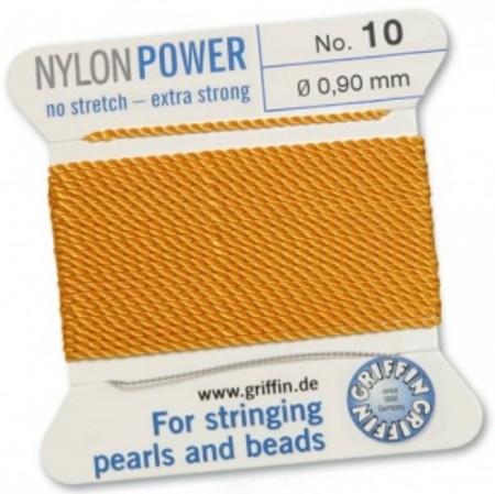 Nylon Bead Cord Amber #10 NY05-1042