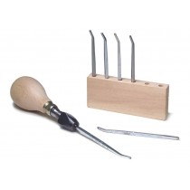 Millgrain Tool Set w/Handle (Sizes 1, 2, 3, 4, 5, 6) 530.199