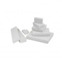 Cotton CardBoard/Foil-White (1¾ x 1⅛ x ⅝") BX20.011-01