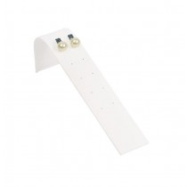 5 pr Earring Ramp-White Leather (1 3/8 x 6 1/4 x 2") DP25.605-01