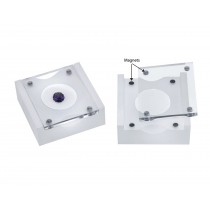 Magnetic Gem Box-White Foam (2 x 2 x 7/8") DP30.003-01