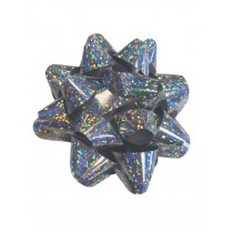 1.25" Holographic Bows (100) Silver (1 1/4") IRH1-92