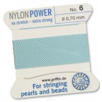 Nylon Bead Cord Turquoise #6 NY05-662