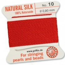 Silk Bead Cord Red #10 SL05-1020