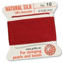 Silk Bead Cord Garnet #10 SL05-1022