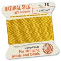 Silk Bead Cord Yellow #10 SL05-1040