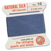 Silk Bead Cord Blue #10 SL05-1064