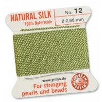 Silk Bead Cord Jade #12 SL05-1250