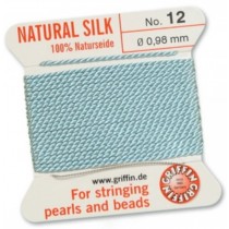Silk Bead Cord Turquoise #12 SL05-1262