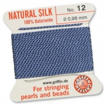 Silk Bead Cord Blue #12 SL05-1264