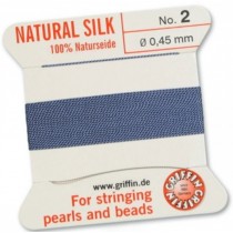 Silk Bead Cord Blue #2 SL05-264