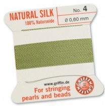 Silk Bead Cord Jade #4 SL05-450