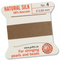 Silk Bead Cord Cornelian #4 SL05-484