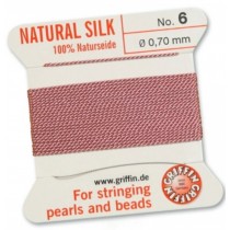 Silk Bead Cord Dark Pink #6 SL05-618