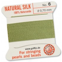 Silk Bead Cord Jade #6 SL05-650