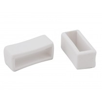 White PVC Strap Keepers 20mm (pk/5) WM10.301-20