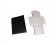 Folder Leather/Satin (7 x 5)-Blk/Wht (5½ x 7¾") BX55.203