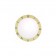 1.0 mm Flat Mineral Glass Gold Mask Crystal w/ #s (24.0 mm) 1.0RMG240G